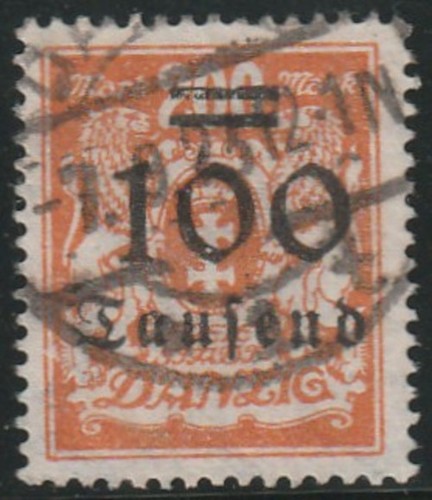 Danzig 159 gestempelt - danzig, 159,