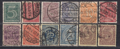 Deutsches reich dienstmarken - deutsches,