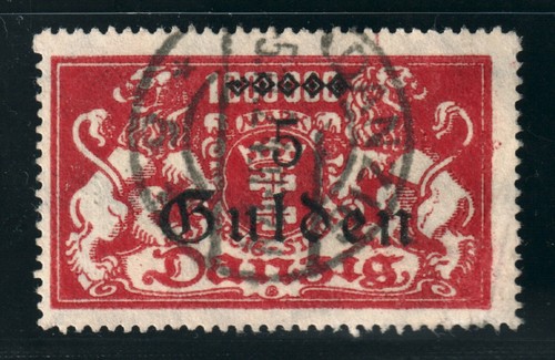 Danzig 192 aufdruck gulden - 192,,