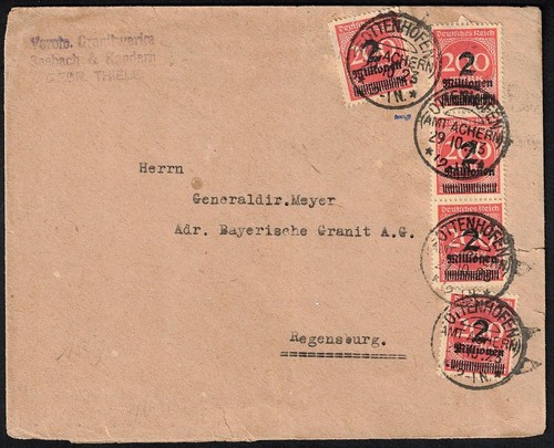Deutsches reich 1923 brief - reich,
