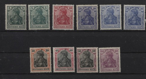 Deutsches reich 1915 - 1915/19,, ex