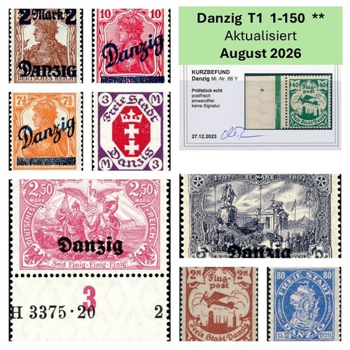 Danzig briefmarke postfrisch - danzig,