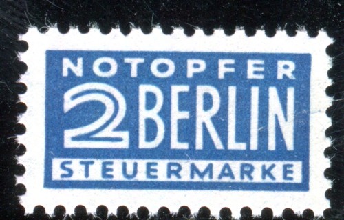 Bizone notopfer 1954 - notopfer, 8y