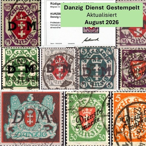 Danzig dienstmarken - danzig,