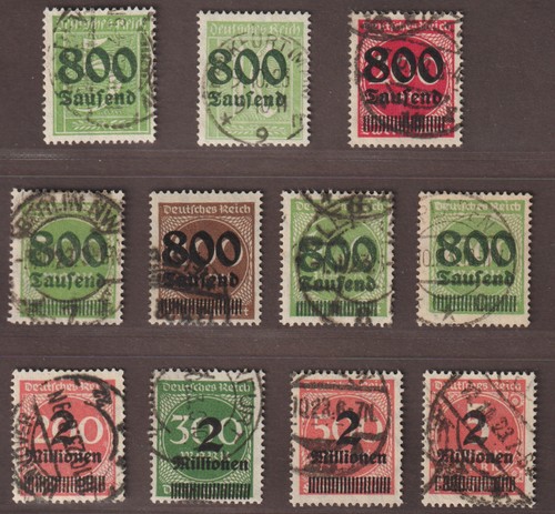 Deutsches reich 301 ohne - 301-12, a,